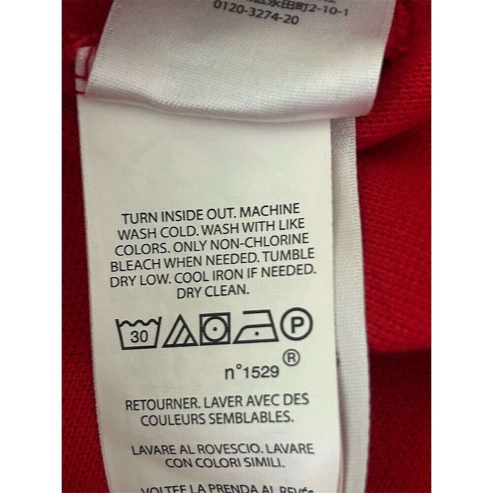 Polo Ralph Lauren Polo Shirt Mens L Red Classic Fit Big Pony Logo Short - Picture 6 of 9